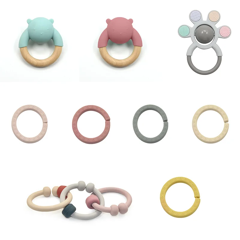 

Детская деревянная погремушка-грызунок «Медведь»