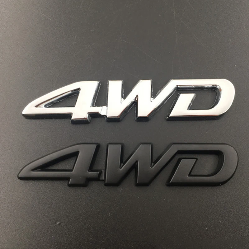 1 шт. Модный 3D хромированный металлический логотип 4WD автомобильный боковой