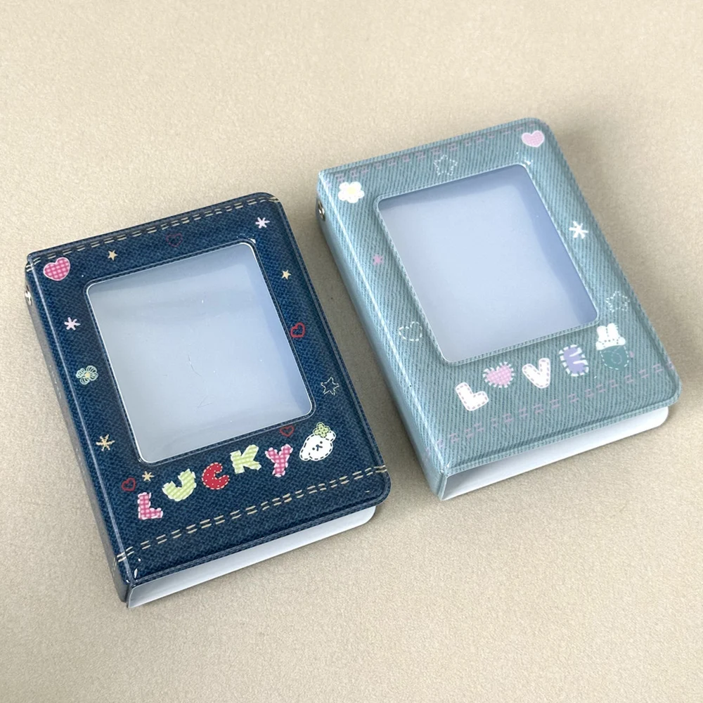 Альбом для фотографий, с рисунком из джинсовой ткани