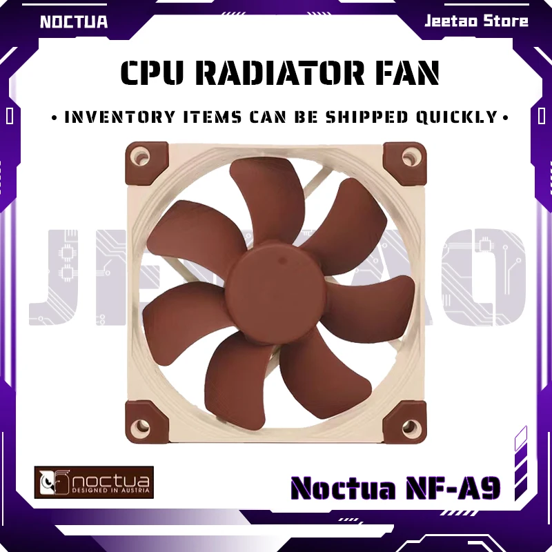 

Noctua NF-A9 92mm Ultra-thin Silent Computer Case Cooling Fan 5V/12V And 3PIN/4PIN PWM Rubber-coated Damping CPU Radiator Fan