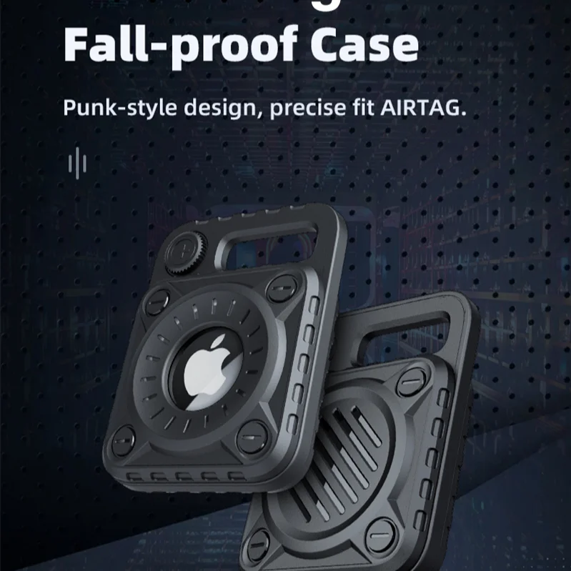 

Противоударный защитный чехол для трекера Airtag с брелоком полное покрытие защита от потери ТПУ защитный чехол для iPhone Airtag