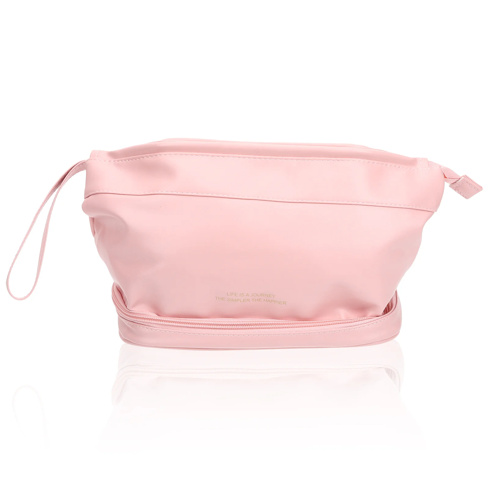 

Makeup Organizer Travel Zipper Toiletry Portable Pouches Carrying Pu Trip Business Case Accessories Pouch Skin Face Capacity