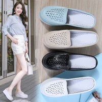 2022 womens sandals fashion cutout platform shoes womens slide slippers breathable lightweight half slippers womens shoes