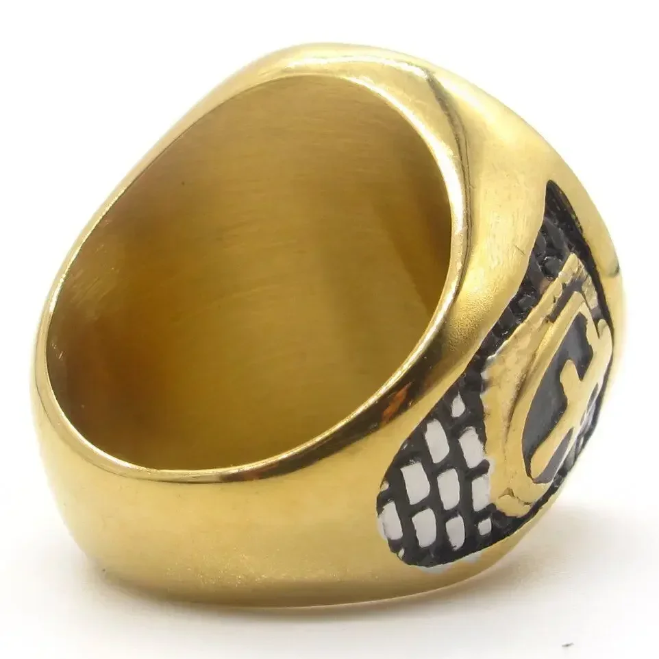 Позолоченные кольца CHUANGCHENG из нержавеющей стали Размер 7-15