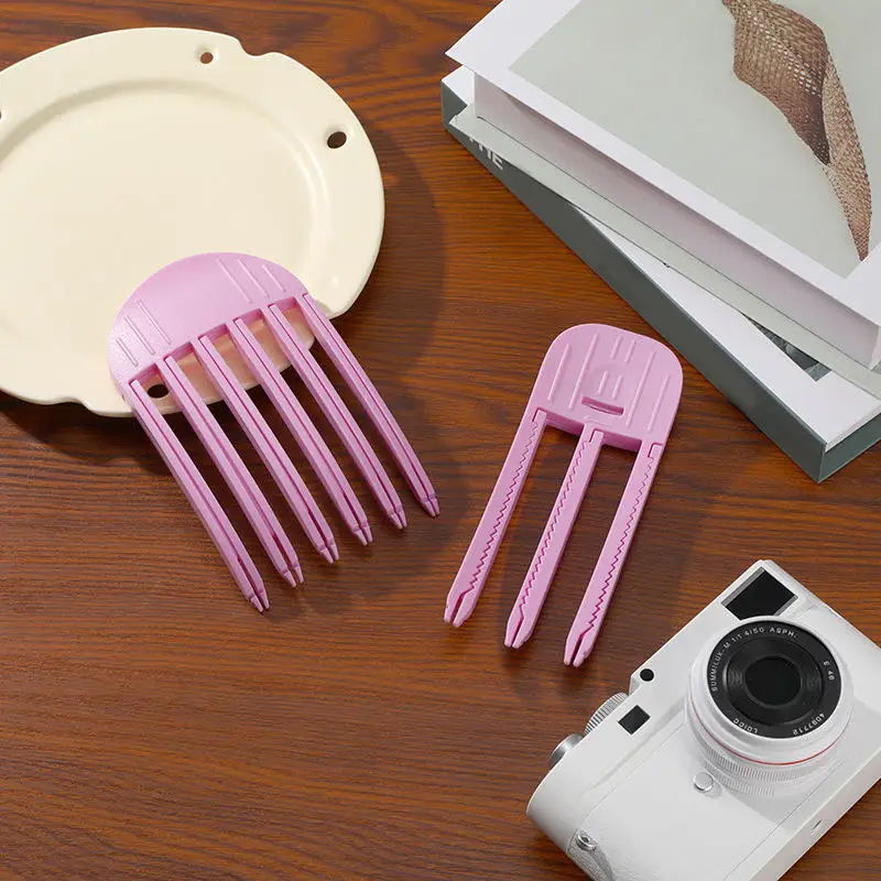 Пушистая заколка для завивки челки заколки волос с корнями объемные женские