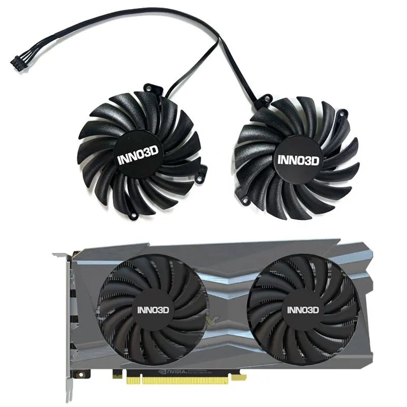Новинка 85 мм для видеокарты INNO3D GeForce RTX 2060 12 Гб TWIN X2 OC запасной вентилятор