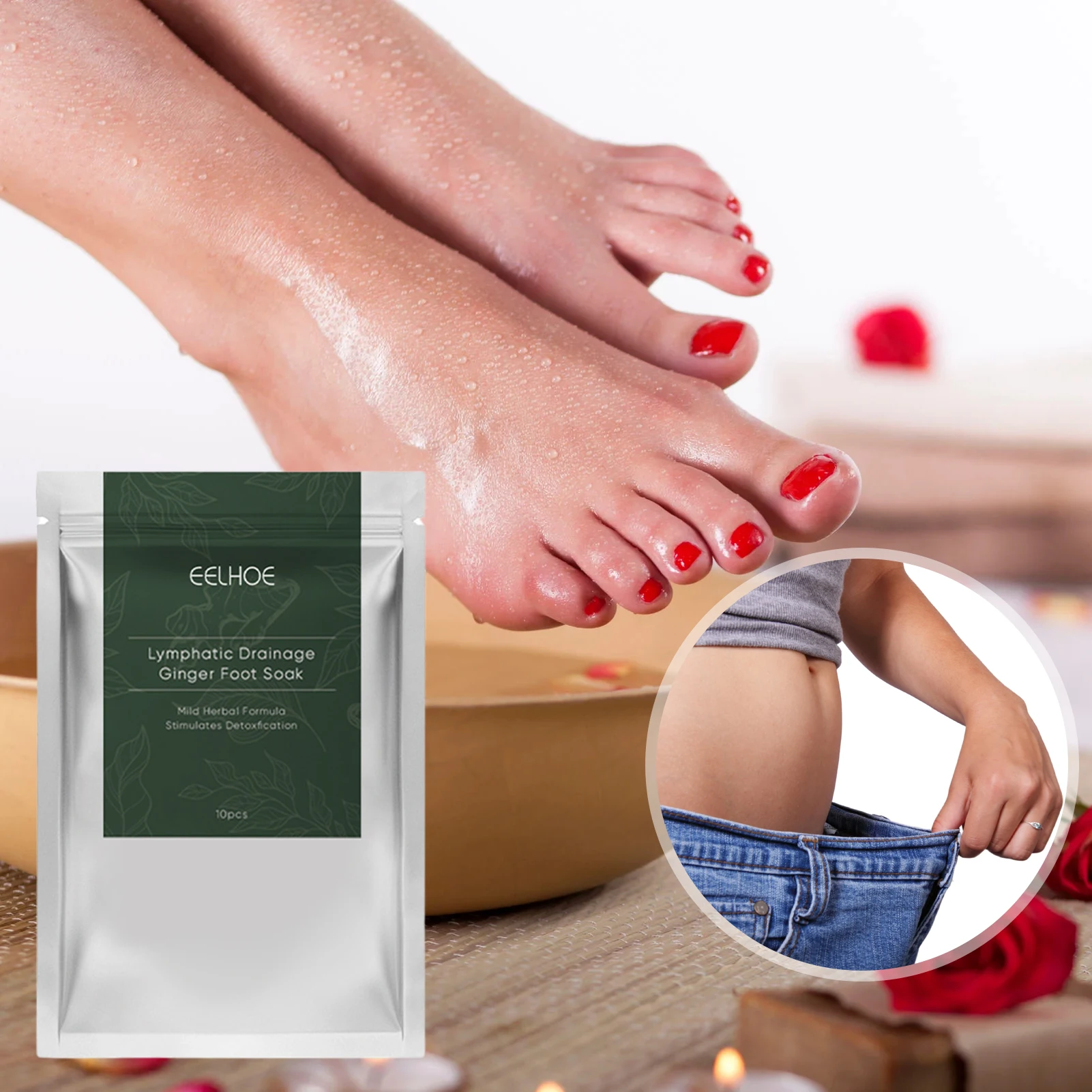 

10/20pcs Ginger Foot Soak Bags Foot Bath Spa Herbal Foot Bathing Bag Wormwood Feet Bath Packs Bath Foot Body Care Improve Sleep