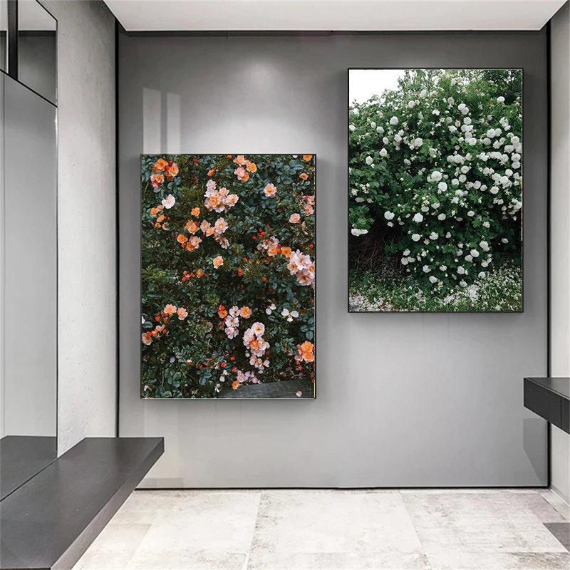Simple Nordic Retro Rose Art Canvas Paintings Photography Posters Print Wall Picture for Living Room Decoration Cuadros | Дом и сад