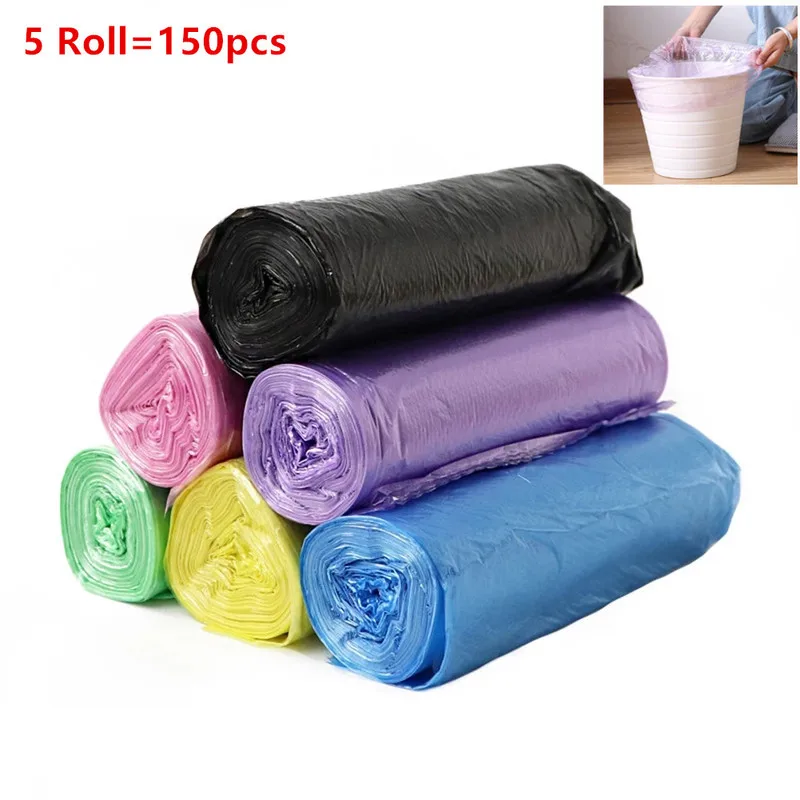 

5 рулонов, пластиковые мешки для мусора