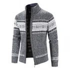 Мужские зимние кардиганы, куртки, толстые теплые Повседневные свитера, хорошее качество, мужская приталенная верхняя одежда, зимние свитера 3XL