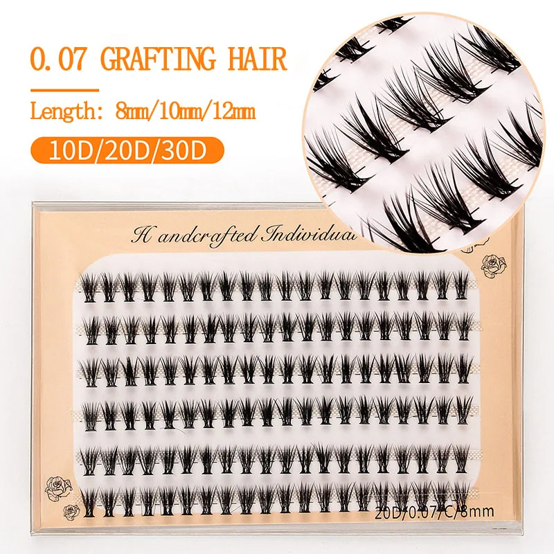 

Europe and the United States Six Rows of Hair Self Extensions Natural Thick Simulation Single Cluster Mixed Pack Lash Supplies