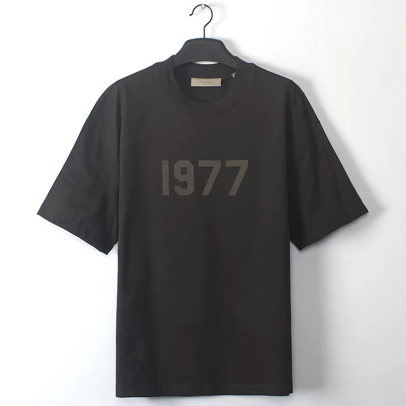 

ESSENTIALS 1977 Digital Flock Short Sleeve T-shirt High Street Men Women 1:1 Fashion Hip Hop Oversize T Shirt