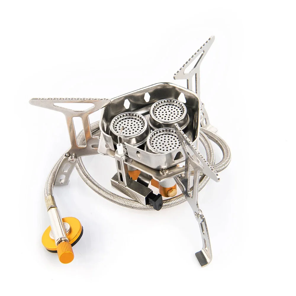 

Camping Tourist Burner Big Power Gas Stove Cookware Portable Furnace Picnic Barbecue Tourism Supplies Outdoor recreatio