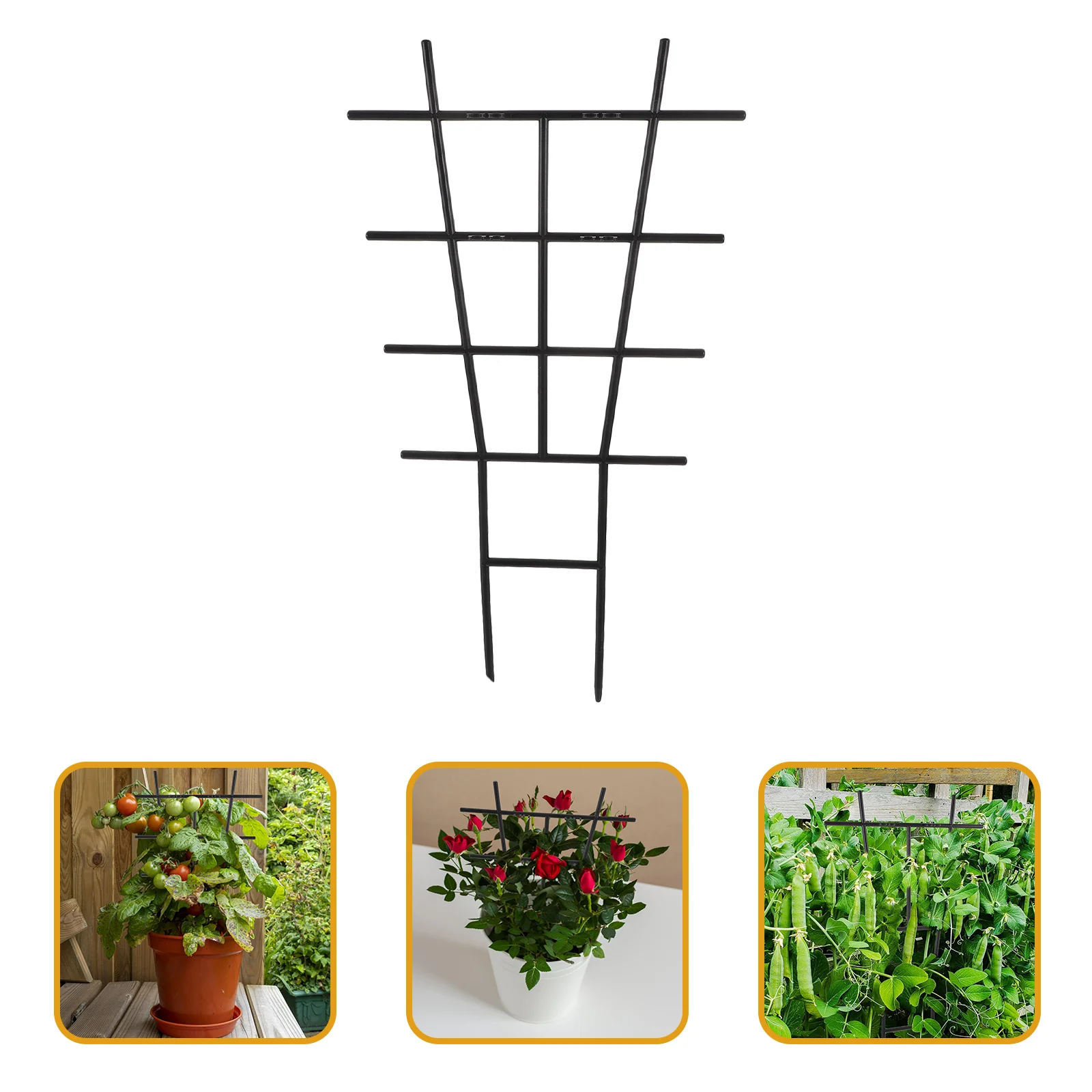 

4 Pcs Potted Plants Trellis Indoor Trellis Support Stakes Climbing Plants Holder Plastic Supports Stand Houseplants 8 Cm