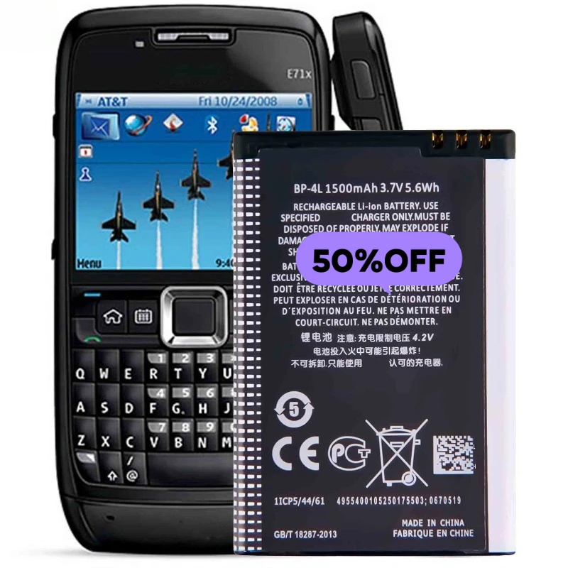 Фото Аккумулятор BP-4L для телефонов Nokia E6li/E63/E90/E71/E71x/N97/N810/E72/E52, высококачественная замена батареи класса A с инструментами для установки №4