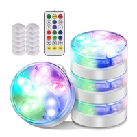 1pc rgb led pool light underwater light ip68 waterproof led submersible light remote control outdoor pond pool decorative lamp