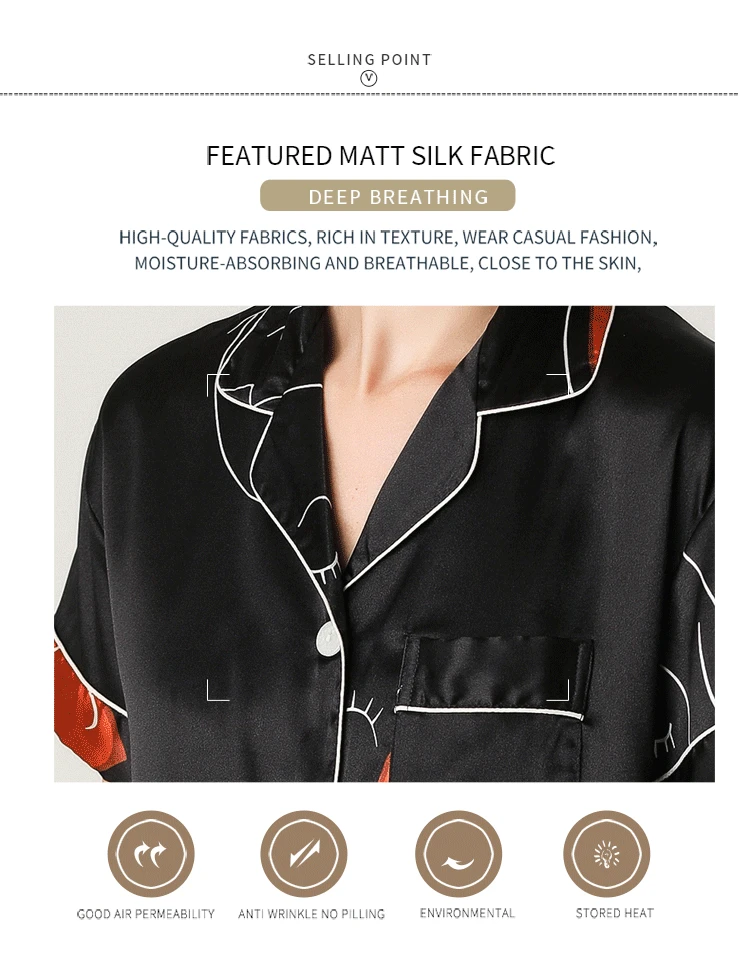 2022 Summer Nightwear Short Sleeve Shorts Pajamas Suit Women's Sleep Lounge Pajama Pajama Set  Pyjamas Sleepwear Home Clothes