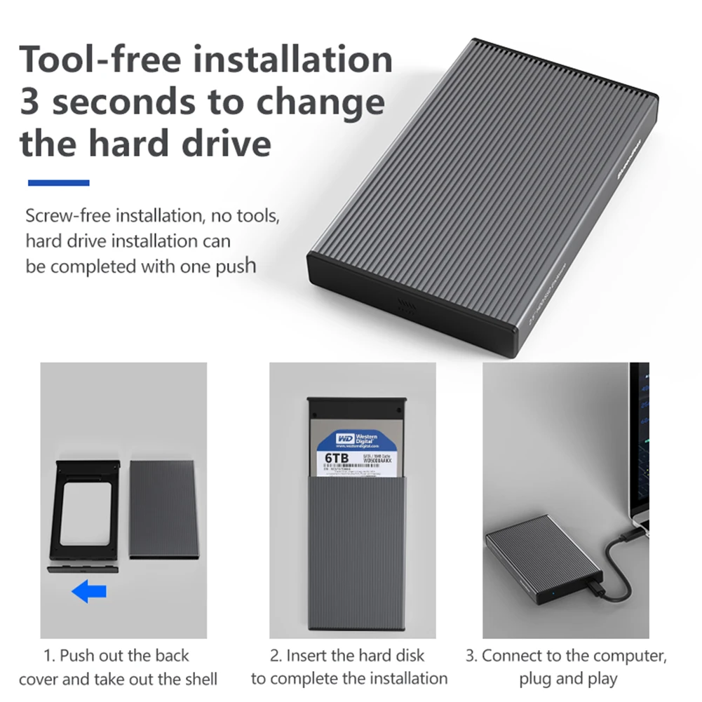 

Корпус для жесткого диска 2,5 дюйма, SATA на USB 3,0