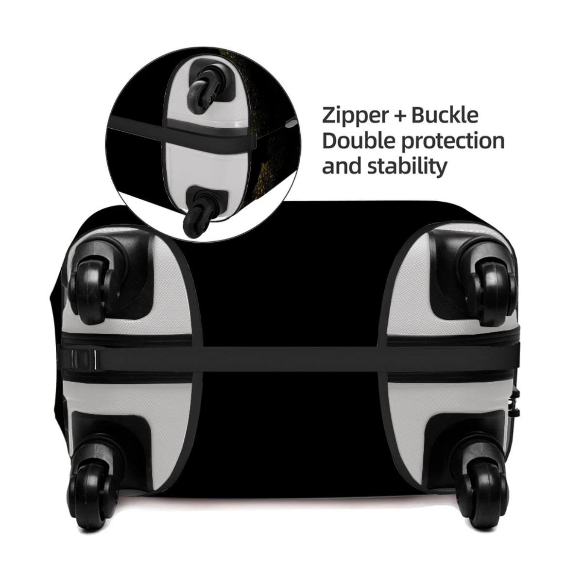 Luggage Covers Anime Print High Elastic Fabric Protects Luggage From Dust And Scratches 18-32in Suitcase Cover Travel Accessory