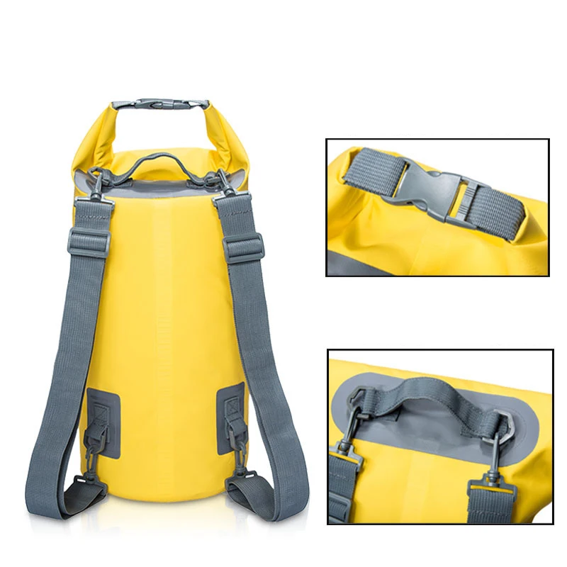 Waterproof Bag PVC Waterproof Bag Swimming Beach Rafting Bag Camouflage Waterproof Bucket Bag Backpack