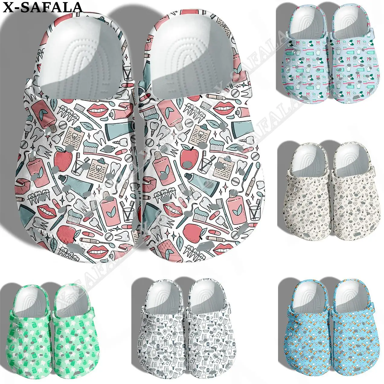 

Сандалии унисекс из ЭВА, классические кроссовки для ухода за зубами, легкий вес, 3d-принт, для мужчин и женщин, летняя пляжная обувь для улицы, оборудование для ухода за зубами-5