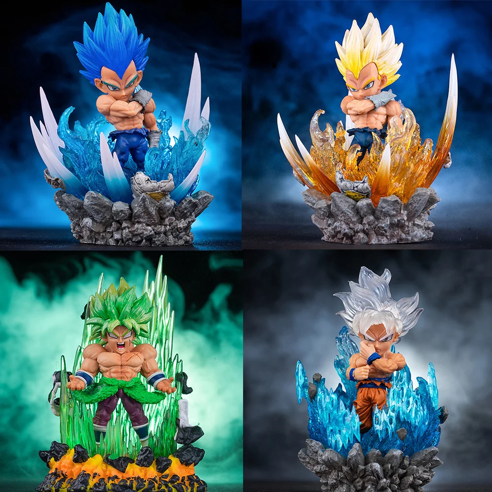 Фигурка аниме Жемчуг дракона 13 см светильник кой Super Saiyan Ultra Instinct Goku Broly Vegeta