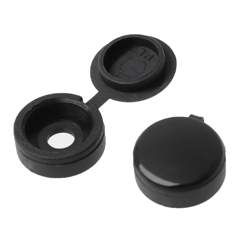 

50Pcs Hinged Plastic Screw Cover Fold Snap Protective for Car Furniture Decorative Nuts Cover Bolts Hardware 85DF