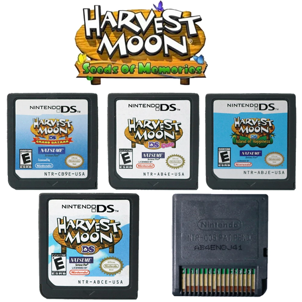 

Harvest Moon DS Cute Games Cartridge Video Game Console Card Island of Happiness Grand for NDS/3DS/2DS