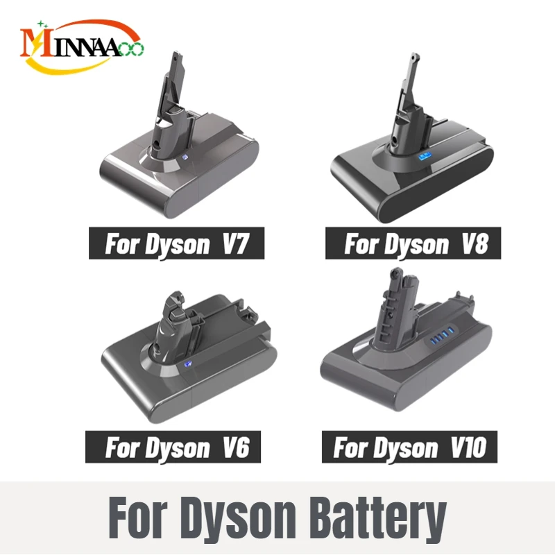 

2023 Upgrade 21.6V Batterie for Dyson V6 V7 V8 V10 Series SV12 DC62 SV11 sv10 Handheld Vacuum Cleaner Spare battery