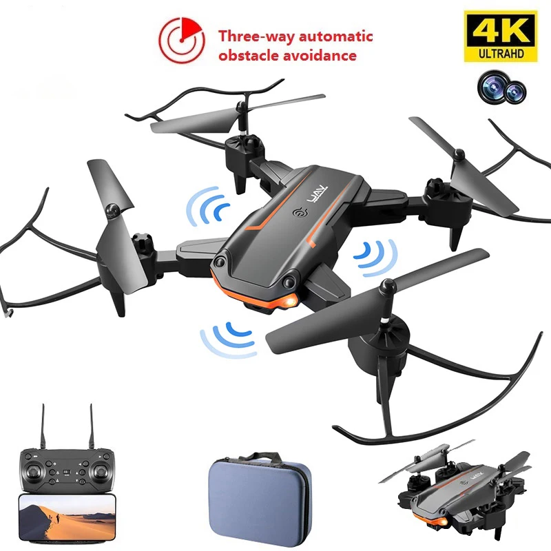 

Salange KY603 Mini Drone 4K HD Camera Three-way Infrared Obstacle Avoidance Altitude Hold Mode Foldable RC Quadcopter Boy Gifts