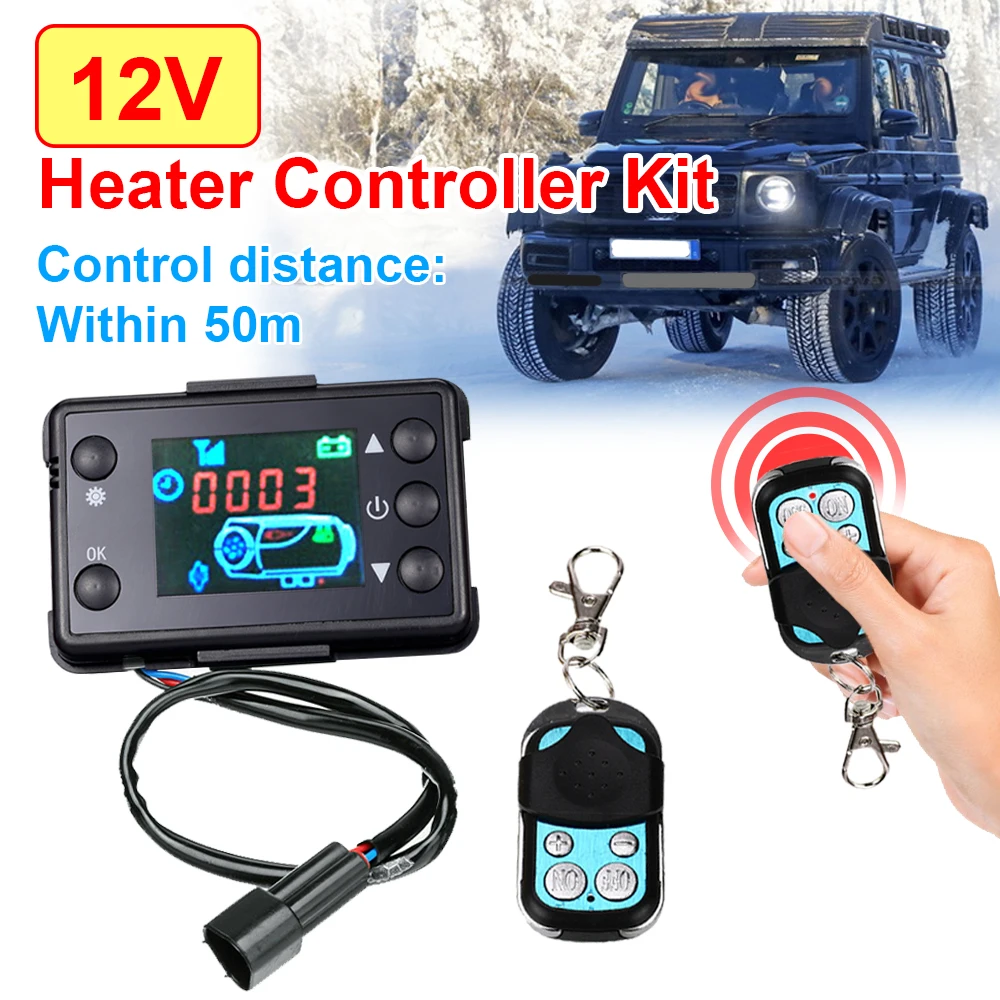 12V LCD Switch Controller Automobile Heater 2KW 5KW 8KW For Car Truck Diesels Air Heater Parking Controller Kit