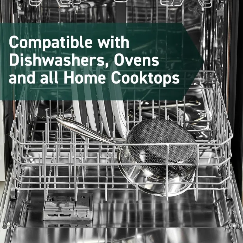 Набор из 6 гибридных кастрюль с антипригарным покрытием кастрюли на 2–3 и 8 литров