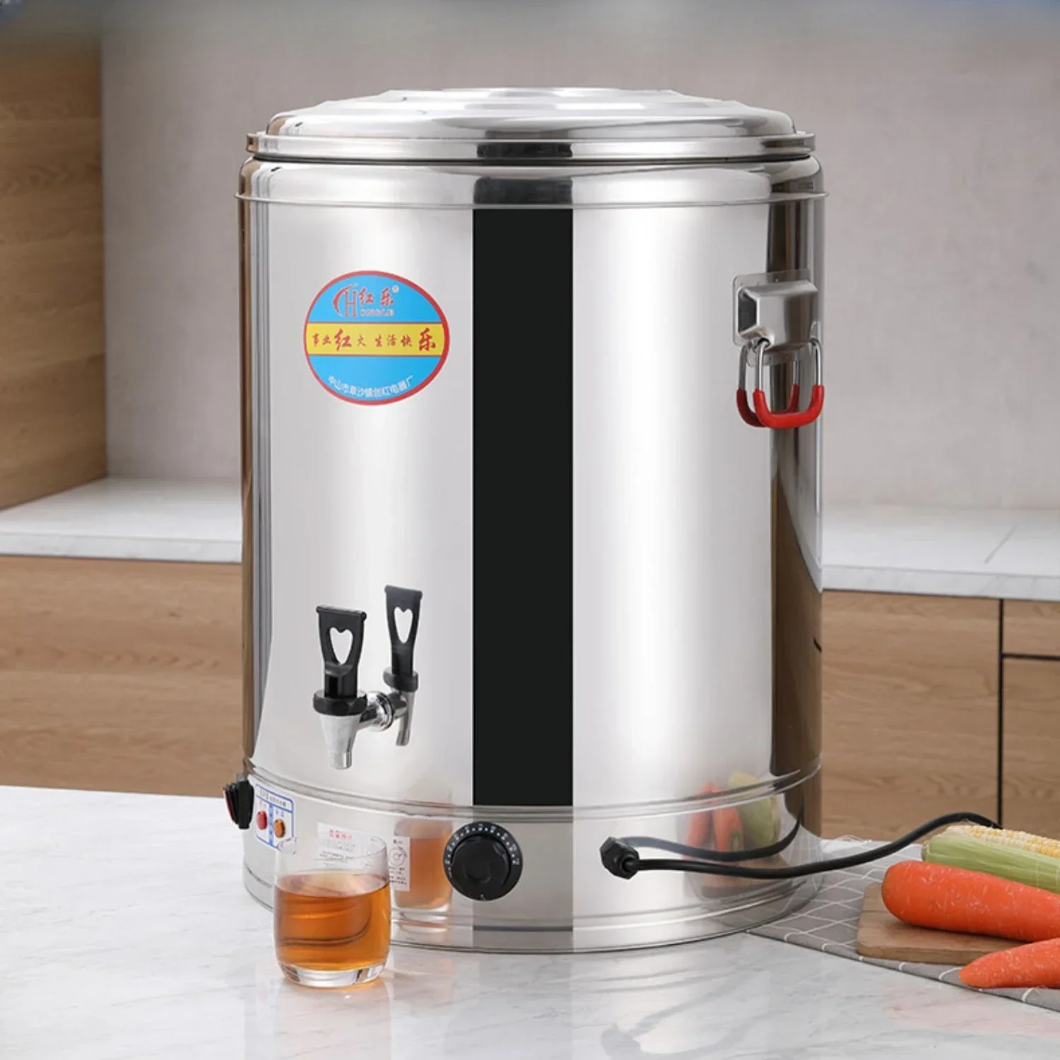 Электрическое ведро для кипящей воды. Нержавеющая сталь 304. Коммерческая