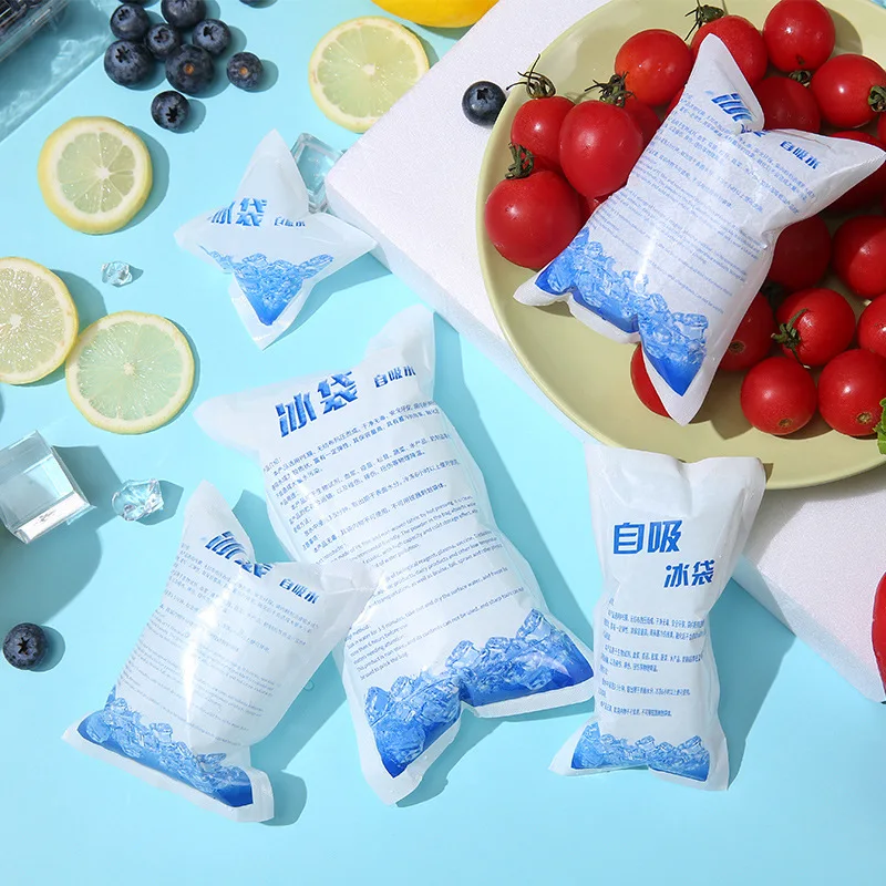 

Reusable Gel Ice Bag Water Injection Icing Cooler Bag Drinks Food Fresh Refrigerate Food Keep Fresh Gel Dry Ice Pack