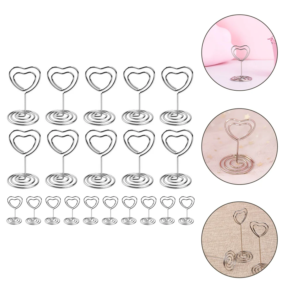 

20Pcs Desktop Photo Card Holders Table Sign Holders Clips Table Sign Stands Menu Clips Memo Clips