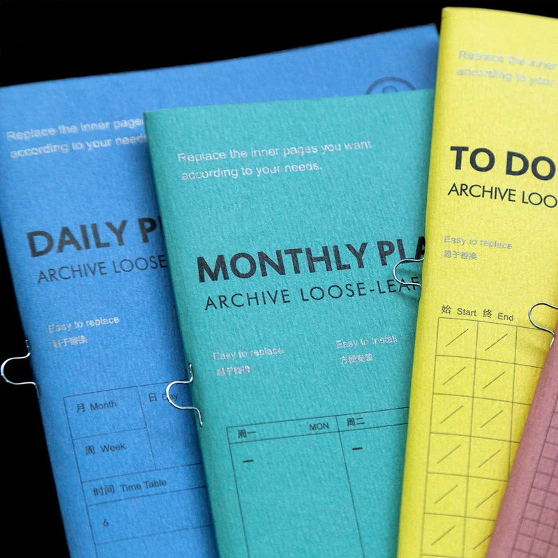 

Kinbor Light Pocket Brief Daily Plan Book Meeting Notebook 104*210mm DIY Planner Scheduler Supplies 30P