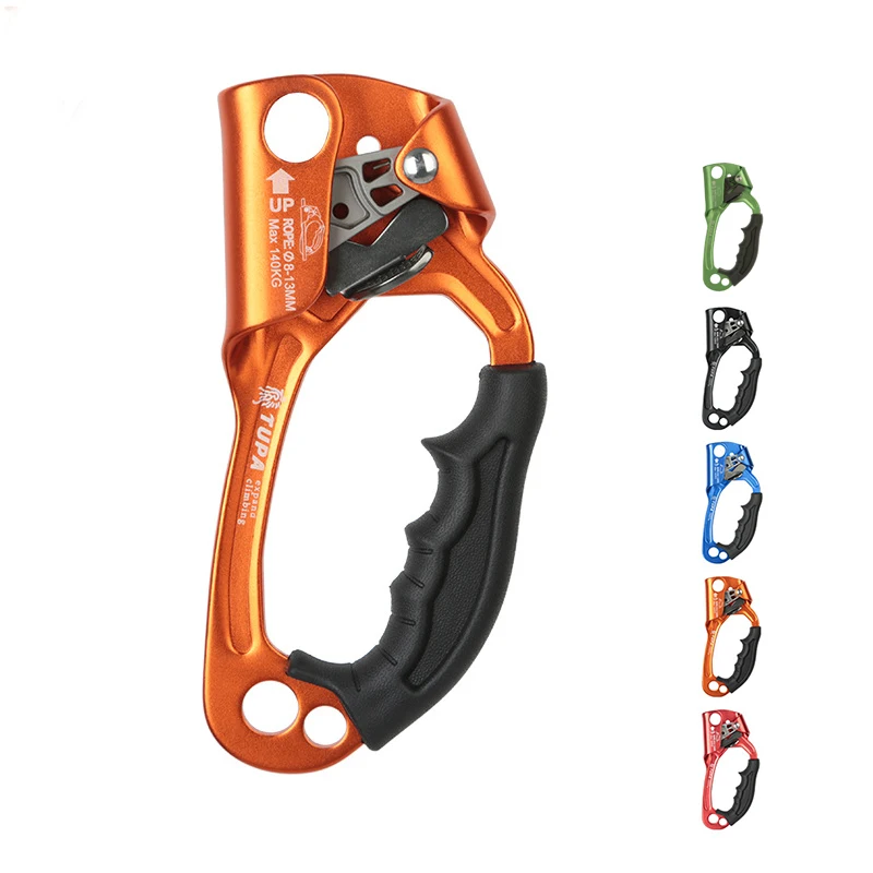

Outdoor Rock Climbing SRT Professional Hand Ascender Device Mountaineer Handle Ascender Left Hand Right Hand Climbing Rope Tools
