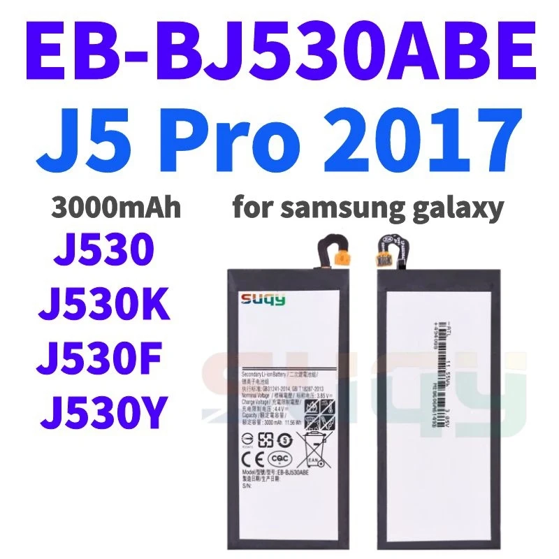 

3000mAh EB-BJ530ABE Replacement Battery for Samsung Galaxy J5 Pro 2017 J530 Bateria for Galaxy J530 SM-J530K J530F/Y Batterie
