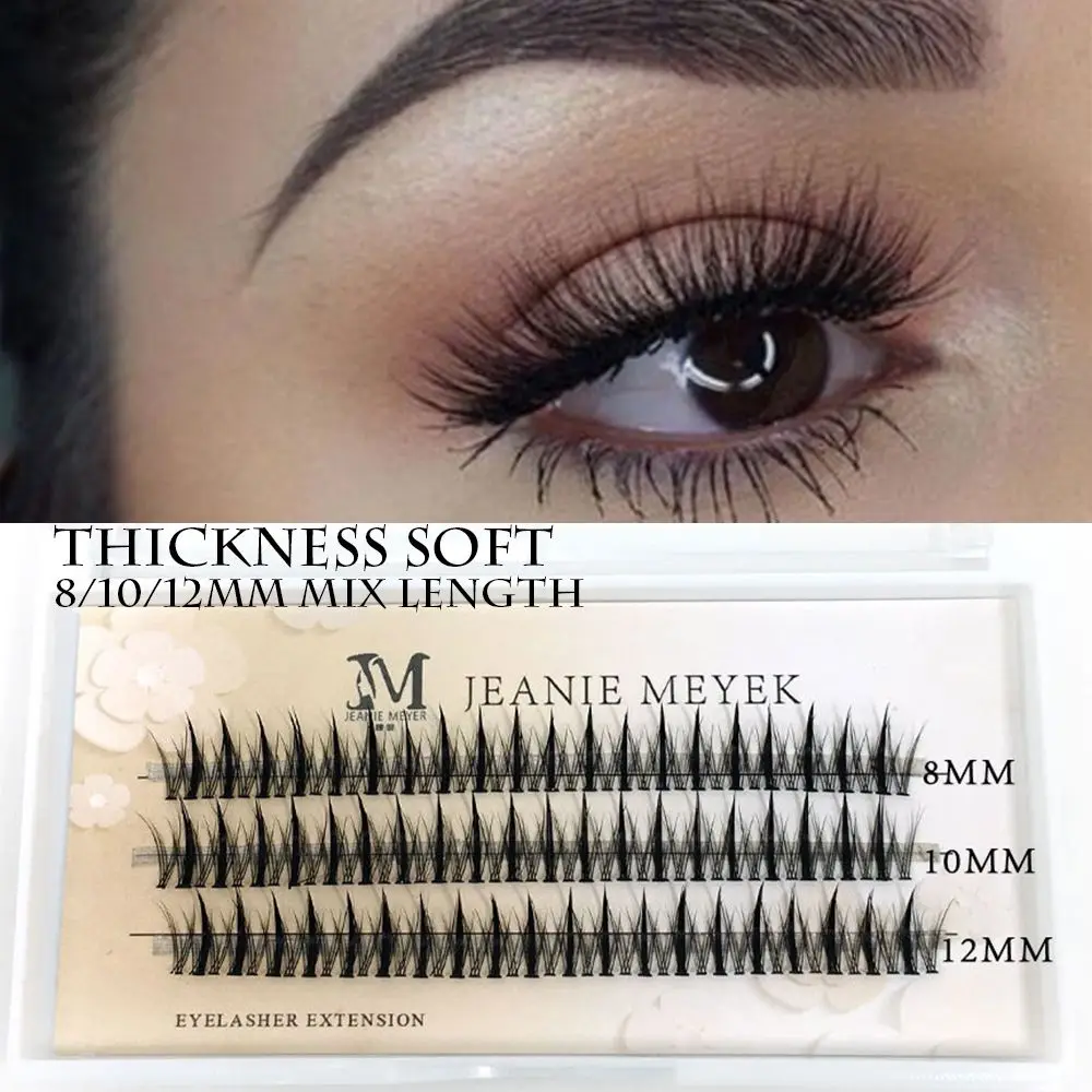 

C Curl 8/10/12MM Mix Length Wispy Volume Cluster Eyelash Extension DIY Self-grafting Natural Long Individual Eyelashes