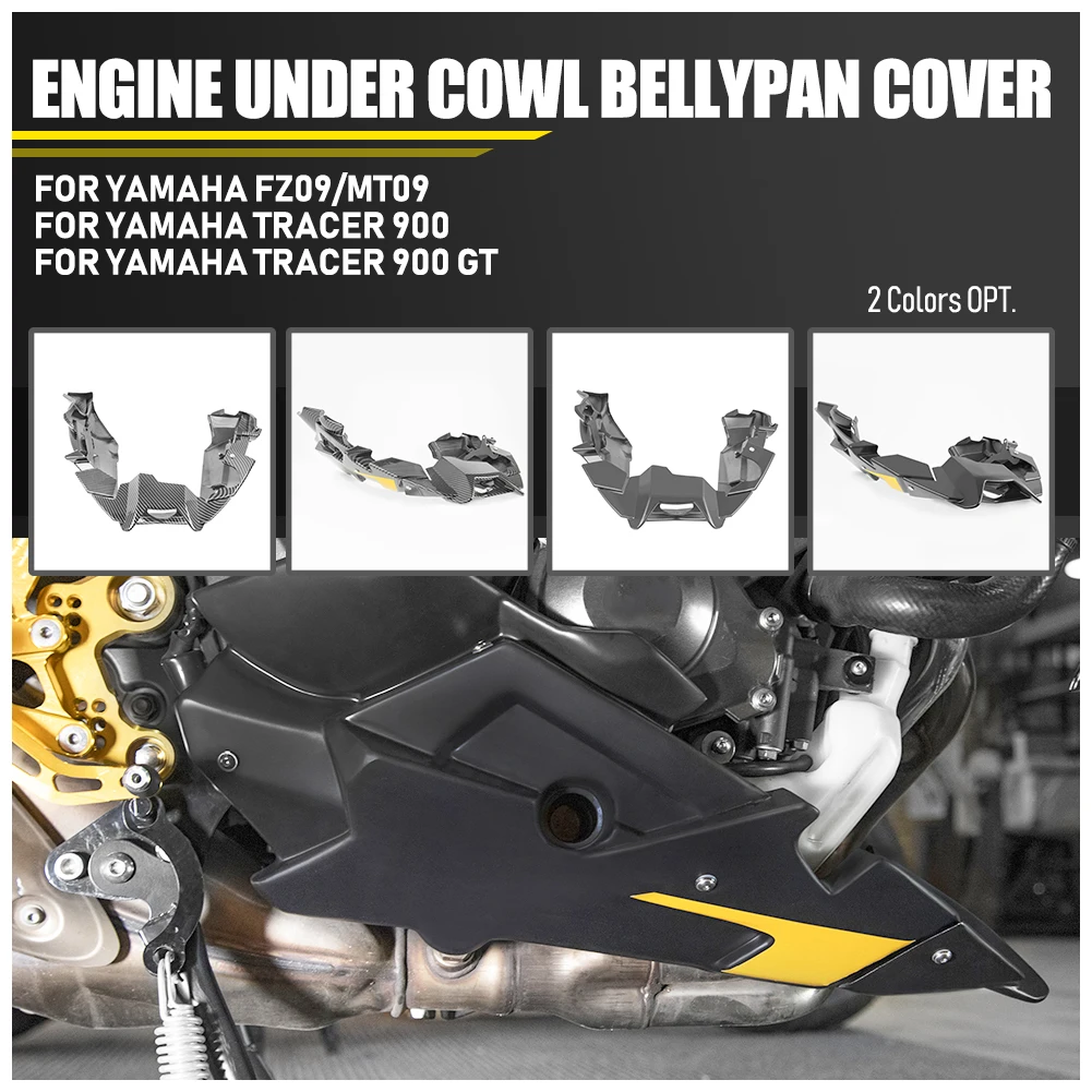 Belly Pan For YAMAHA MT09 FZ09 MT-09 Tracer 900 GT Bellypan Lower Engine Spoiler Fairing MT FZ 09 2020 2019 2018 17 16 15 14 13