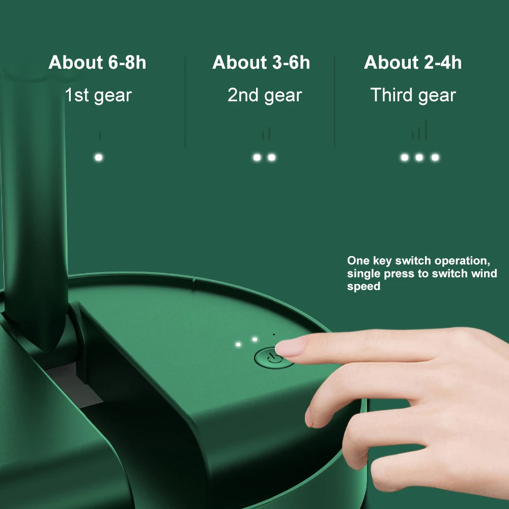 Портативный Телескопический складной вентилятор с USB-зарядкой и низким уровнем