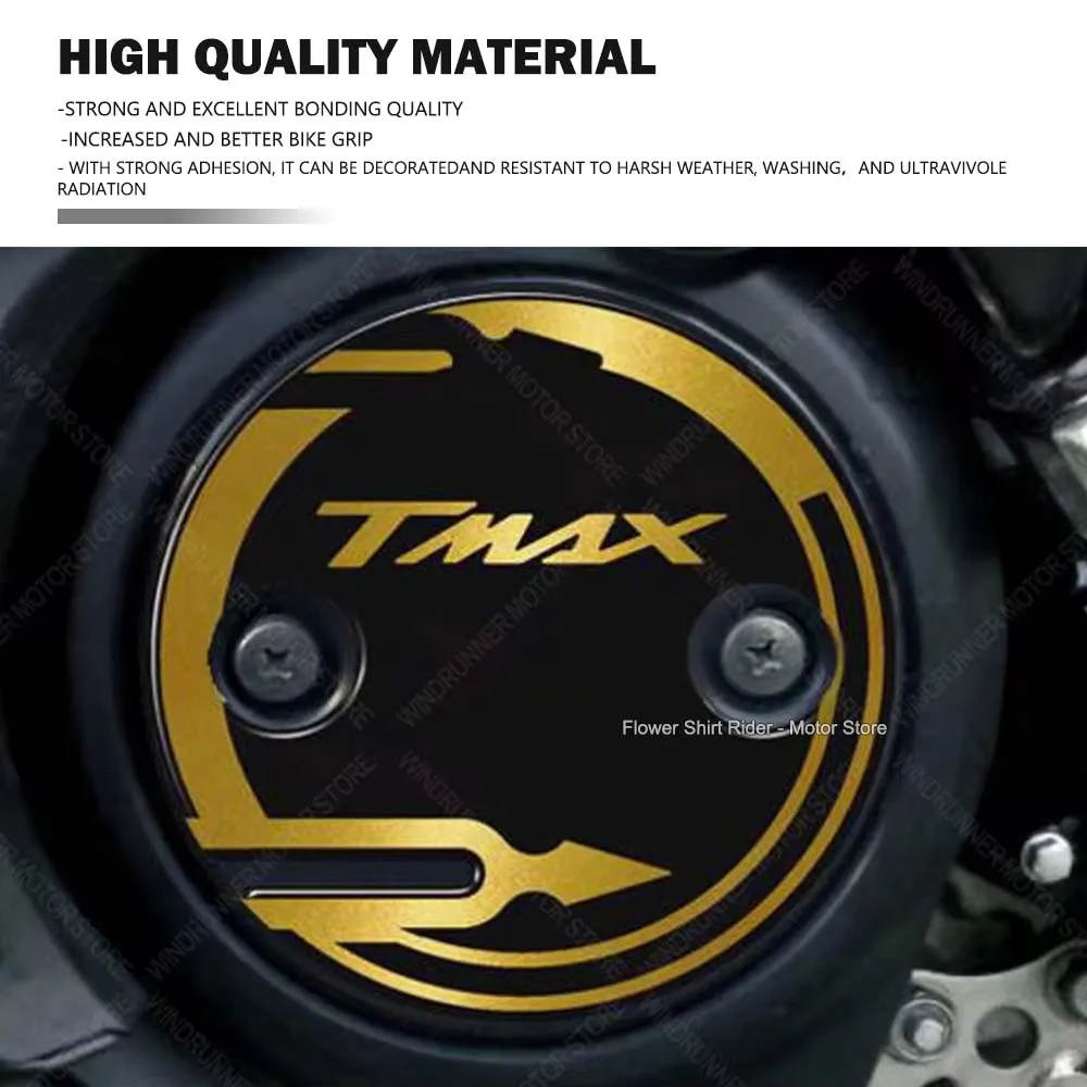 3D-наклейка из смолы украшение и защита двигателя мотоцикла для TMAX 500 530 T-MAX 2001-2016