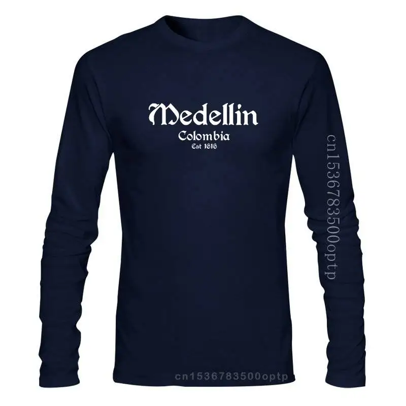 

Мужская одежда, Medellin Colombia, футболка-Пабло Эскобар, Мужская брендовая известная одежда, хлопковая искусственная, Сделайте свою собственную р...