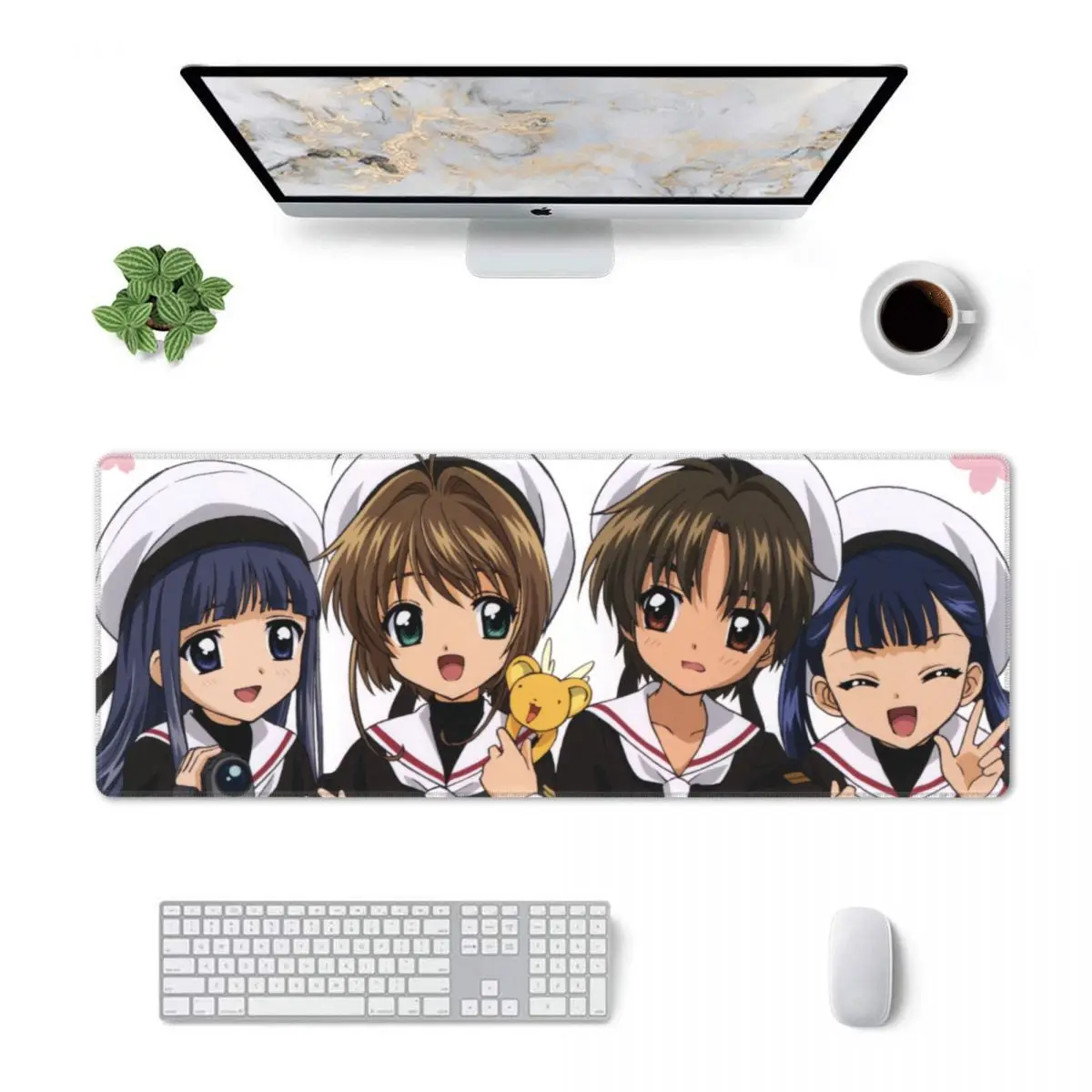 Большой коврик для мыши Cardcaptor Sakura Games PC Maiya аниме офисный винтажный резиновый