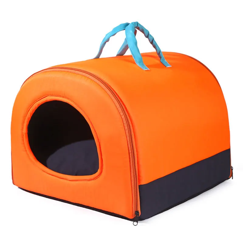 

Съемный и моющийся закрытый домик для кошек, небольшие товары для домашних животных, переносная дышащая кровать для собак