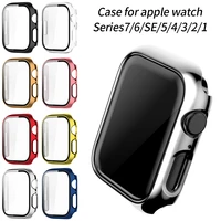 glass cover for apple watch case 45mm 41mm full screen tempered film accessories 40mm 44mm 42mm 38mm series 76se54321
