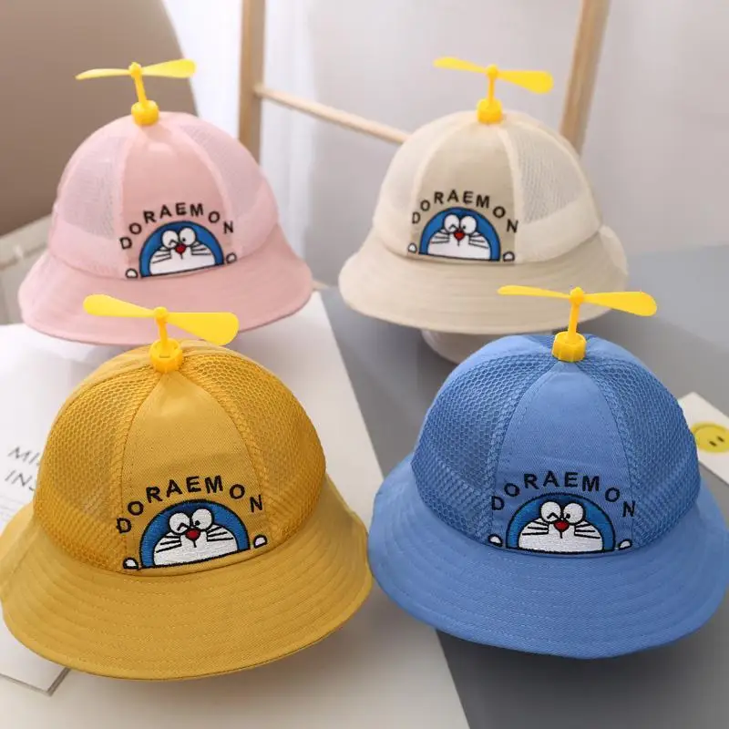 

Summer Cute Super Cute Children's Bamboo Dragonfly Hat Windmill Baby Sunshade Hat Spring and Autumn Thin Male Baby Peaked Cap