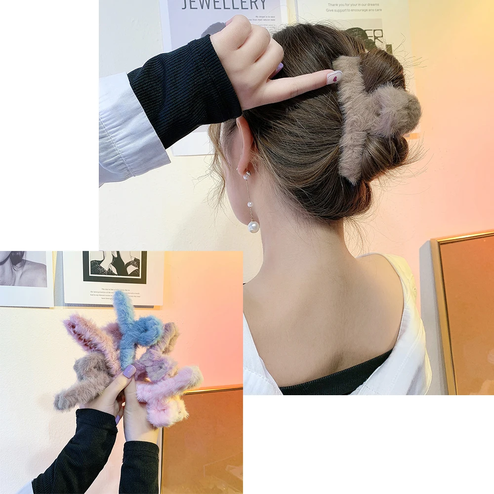 Модные элегантные полые геометрические аксессуары для волос женщин