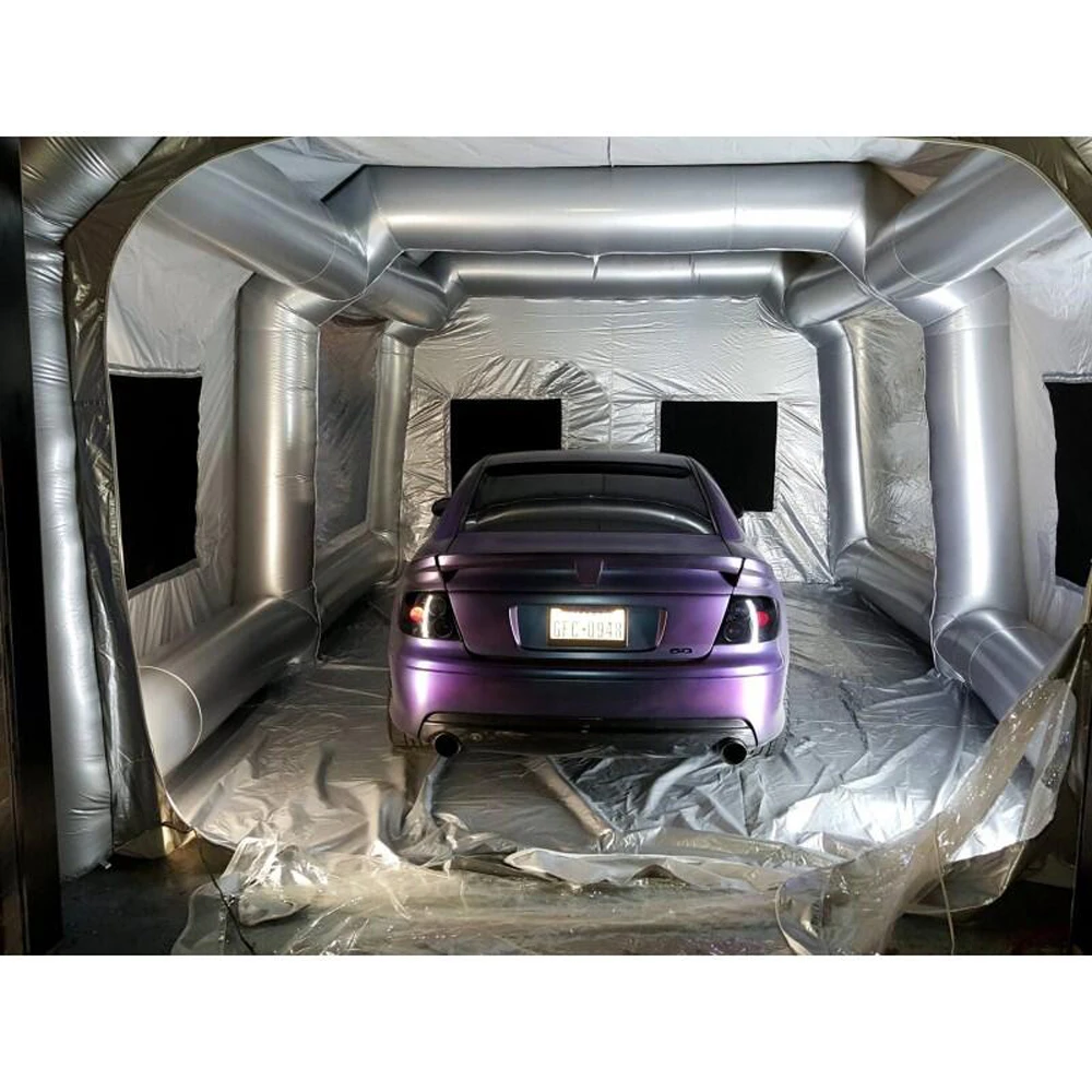 Automobile Giant Inflatable Car Workstation Spray Paint Booth Tan Spray Painting Booths Sewinfla Applicable To Most Car Models images - 6