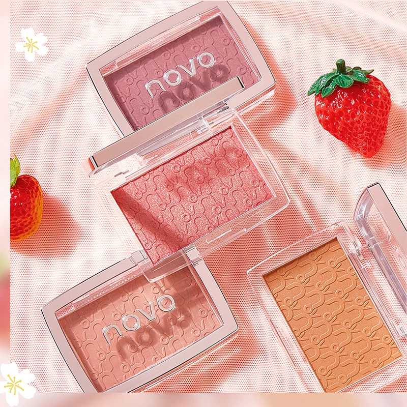 

New Sweet Monochromatic Blush Delicate and Silky Texture Matte Fine Shimmering Nude Makeup Natural Rouge Blush Face Makeup